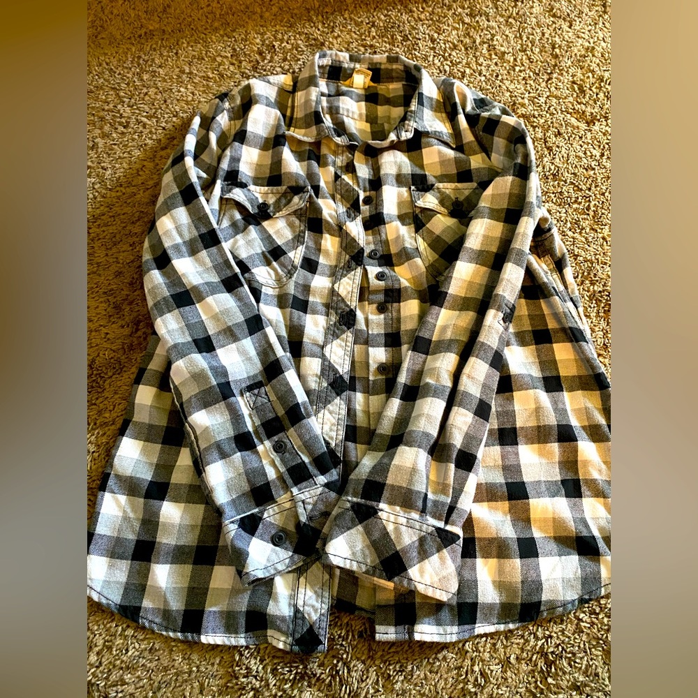Women’s Duluth Trading Plaid Button Down Shirt